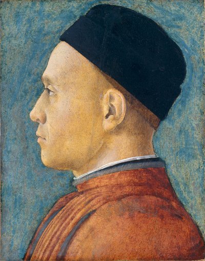 Portret van een man door Andrea Mantegna